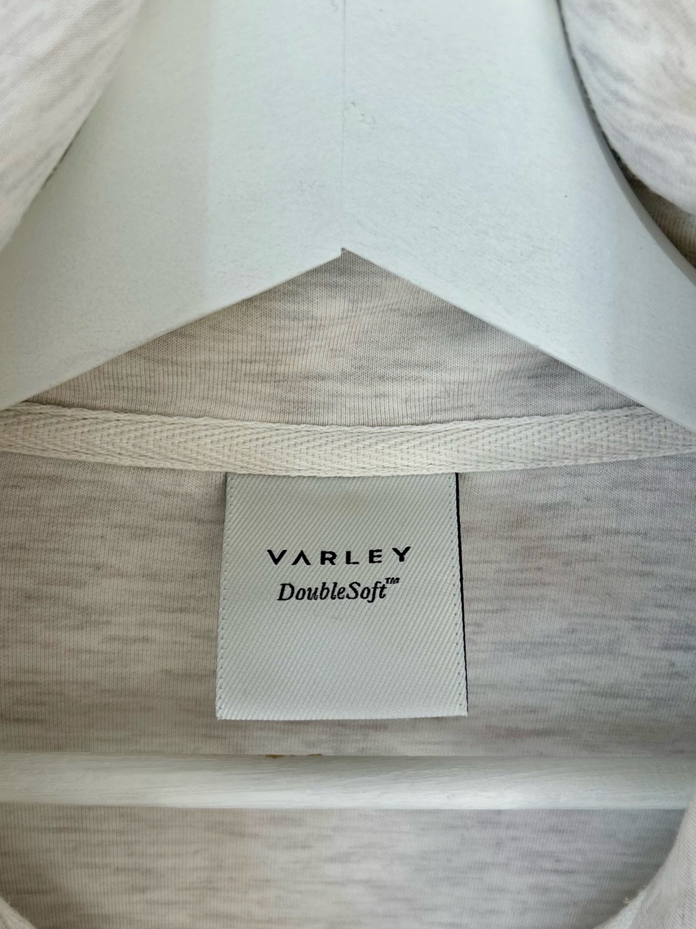 Varley DoubleSoft Crew in Light Heather Gray - Picture 8 of 12